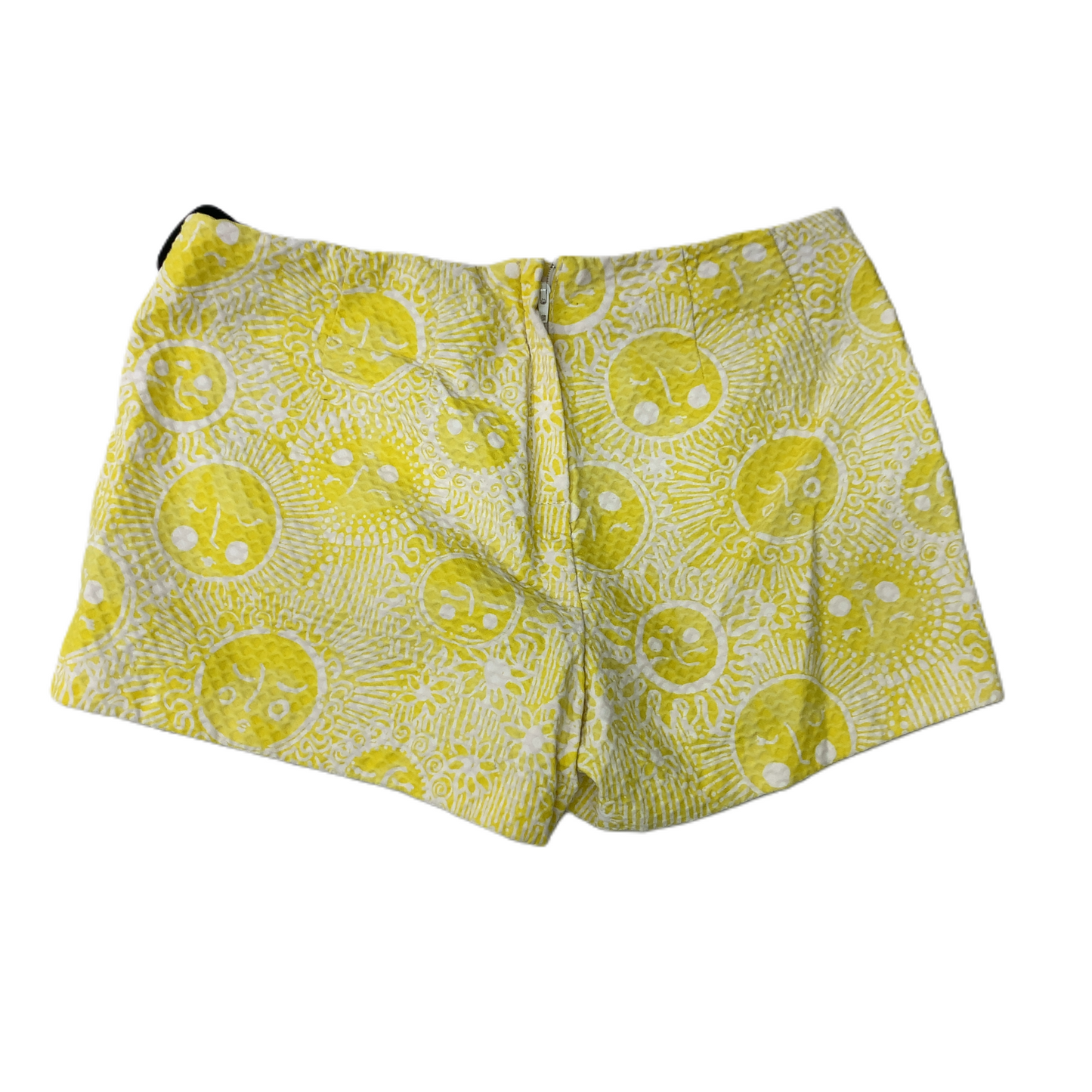 White & Yellow  Shorts Designer By Lilly Pulitzer  Size: Xs