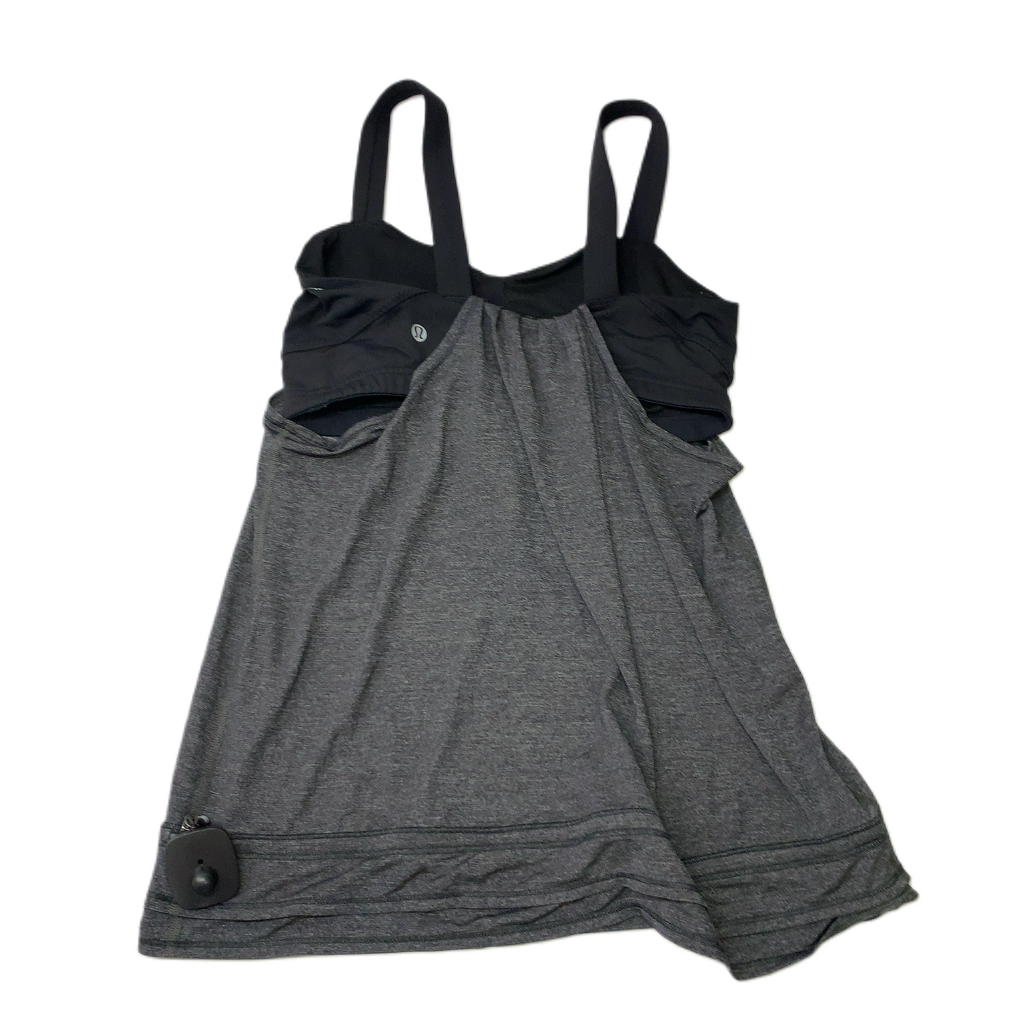 Black & Grey  Athletic Tank Top By Lululemon  Size: M