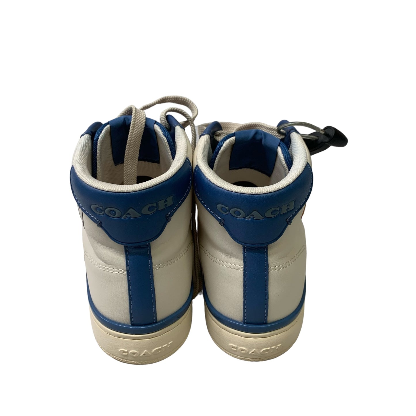 Blue & White Shoes Designer Coach, Size 7