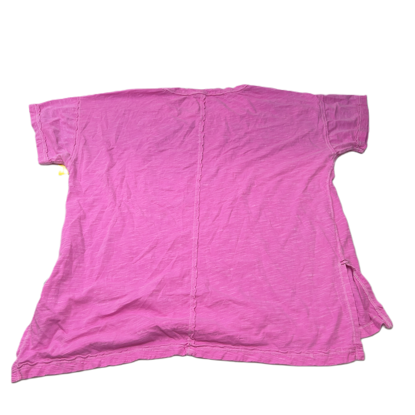 Pink  Top Short Sleeve Basic By Pilcro  Size: L