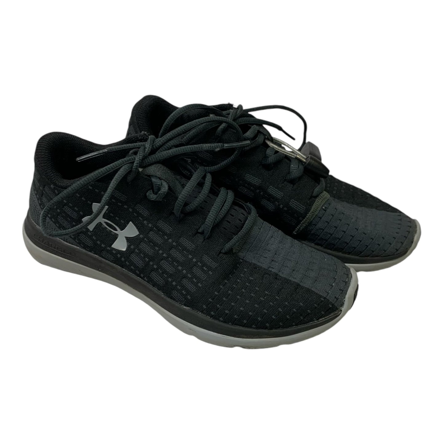 Shoes Athletic By Under Armour In Black & Grey, Size: 7