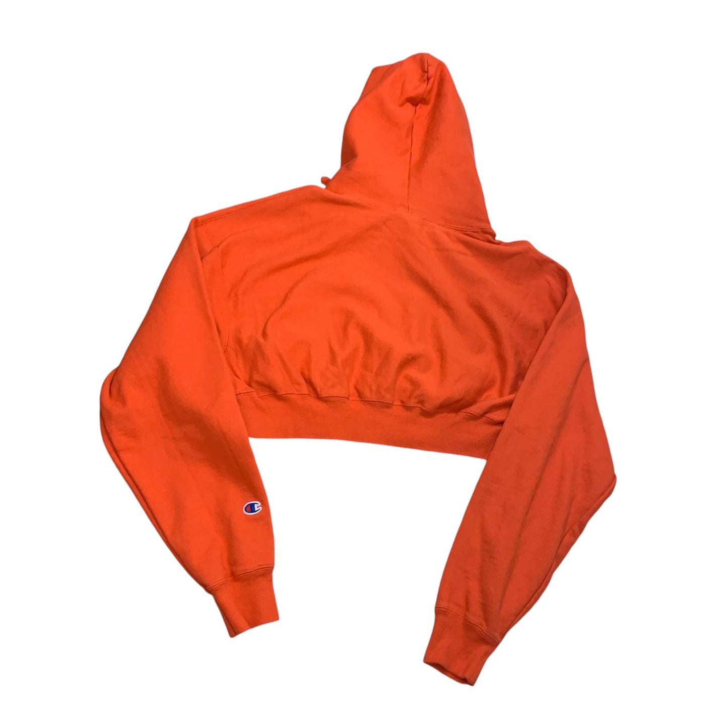 Sweatshirt Hoodie By Champion In Orange, Size: L