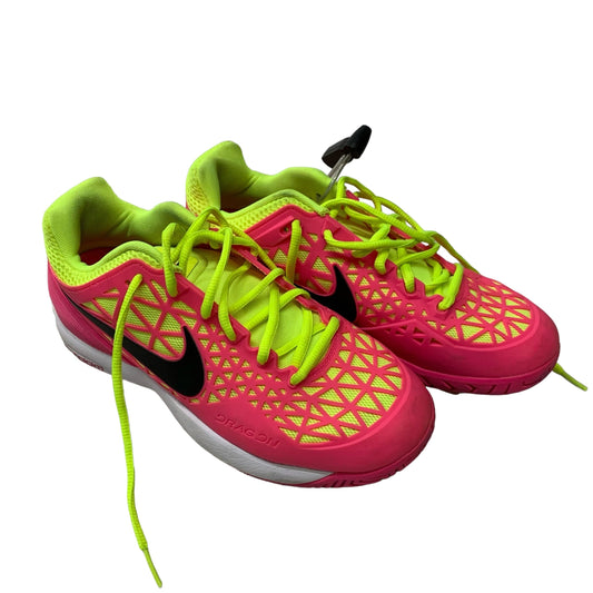 Shoes Athletic By Nike In Pink & Yellow, Size: 8.5