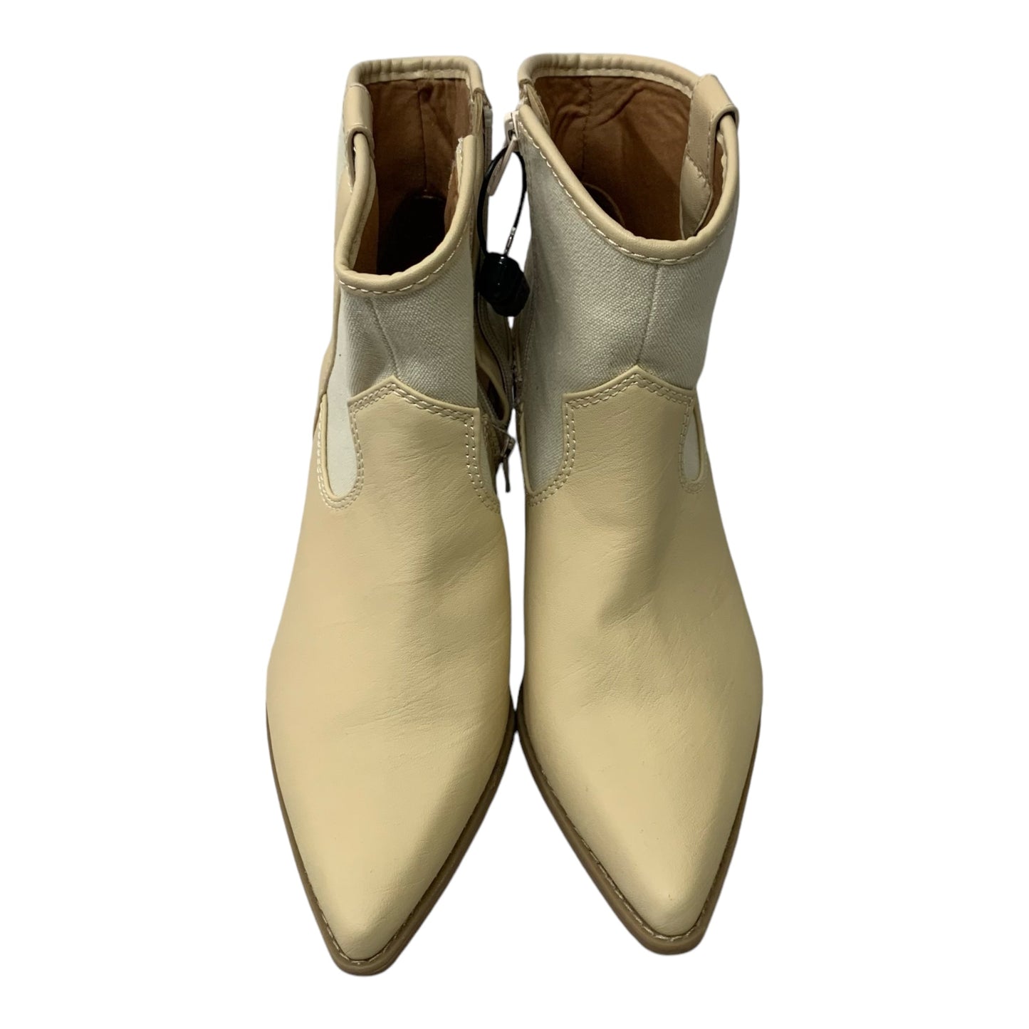 Boots Ankle Heels By Universal Thread In Cream, Size: 9.5