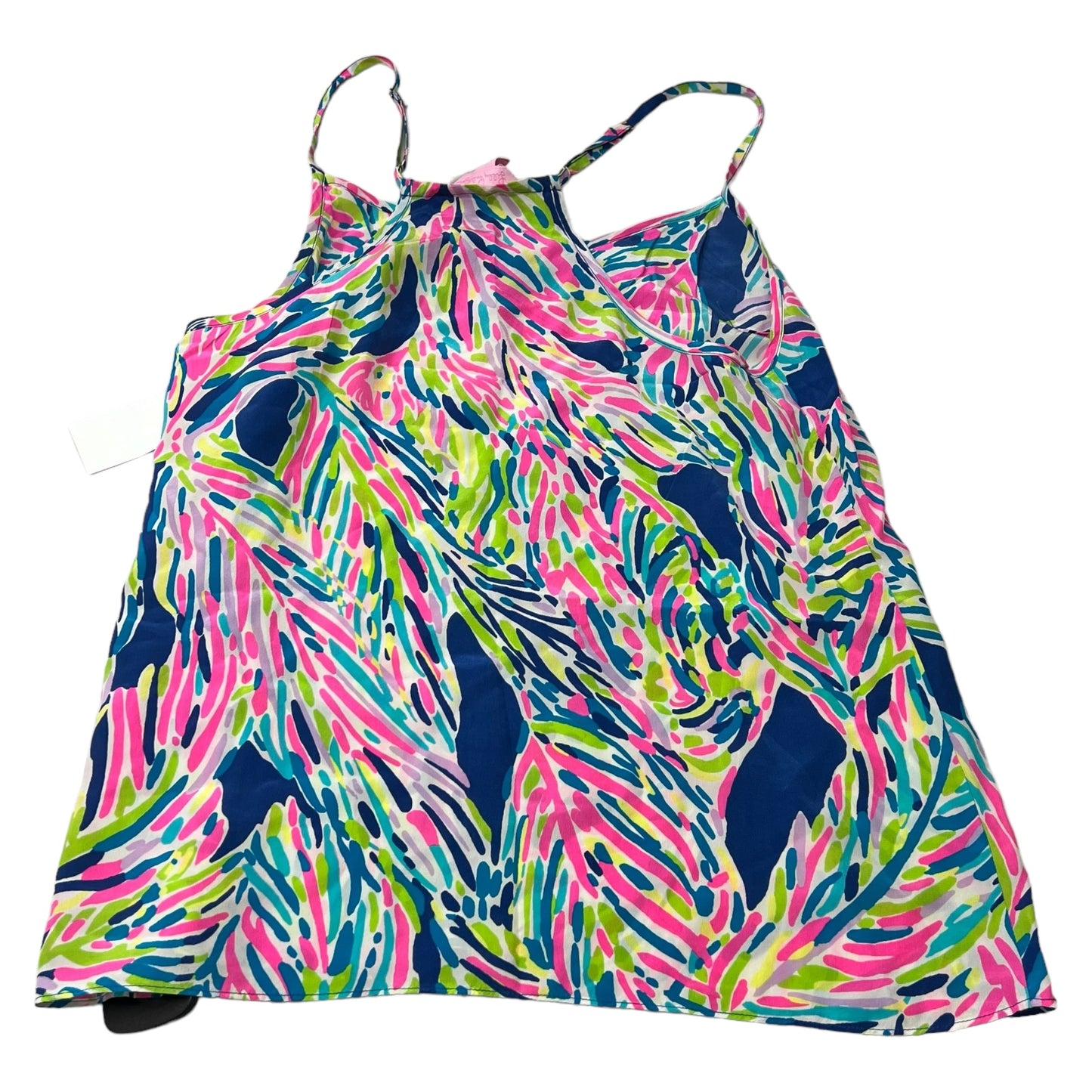 Top Sleeveless Designer By Lilly Pulitzer In Blue & Pink, Size: M