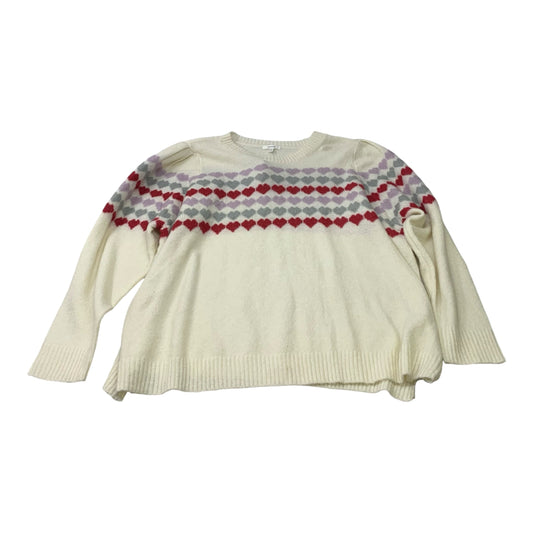 Sweater By Maurices In Cream, Size: 3x