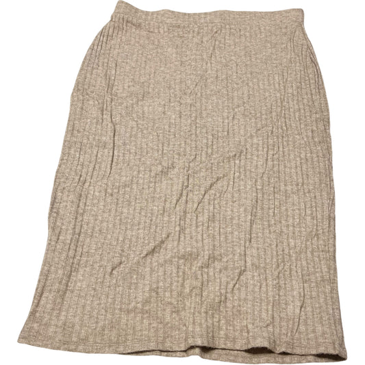 Skirt Midi By Investments In Brown, Size: M