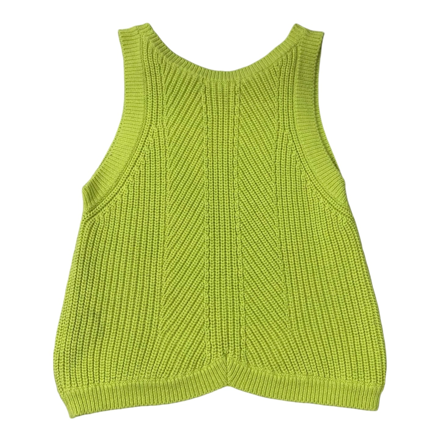 Vest Sweater By 525 In Chartreuse, Size: M