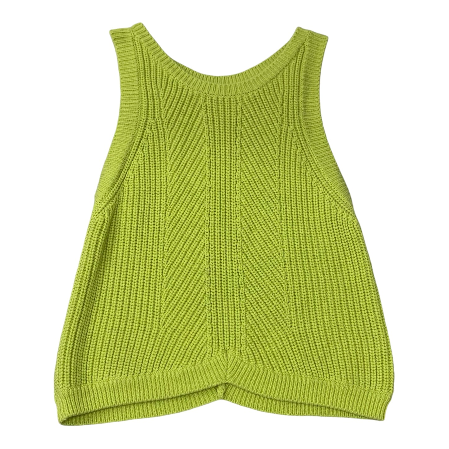 Vest Sweater By 525 In Chartreuse, Size: M