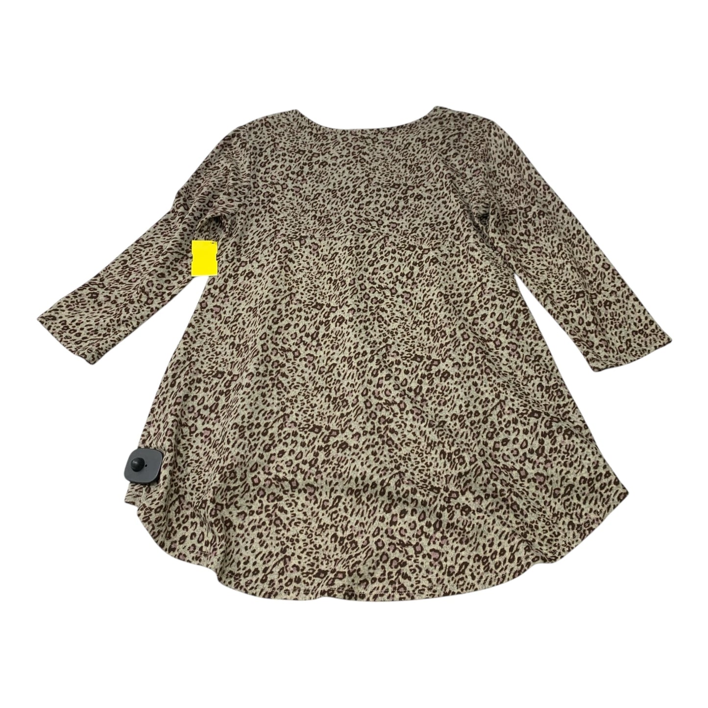 Top 3/4 Sleeve By Logo In Animal Print, Size: Xs