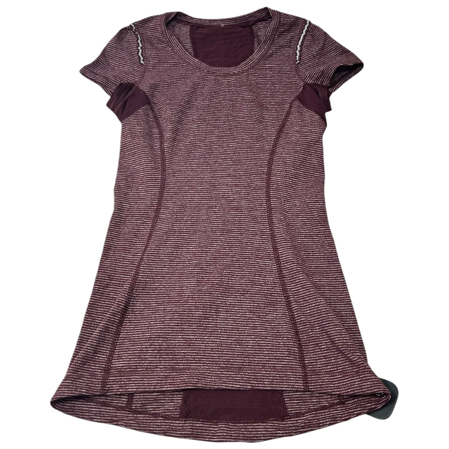 Athletic Top Short Sleeve By Lululemon In Purple, Size: Xs