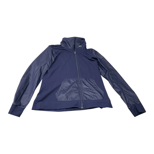 Athletic Jacket By Under Armour In Navy, Size: M