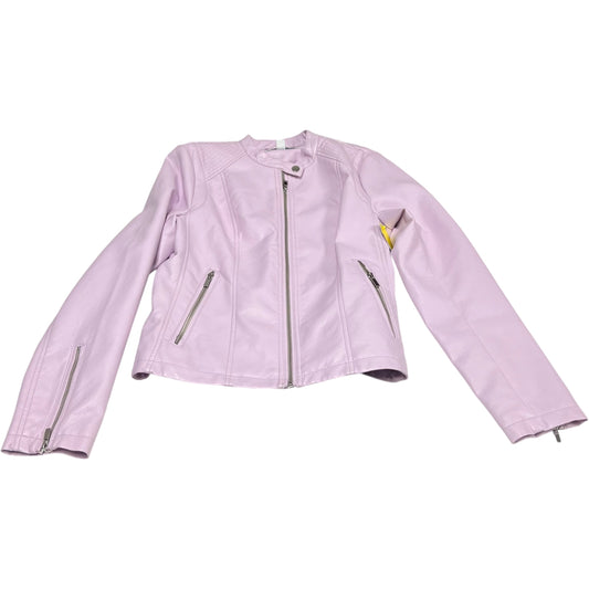 Jacket Moto By New York And Co In Purple, Size: S