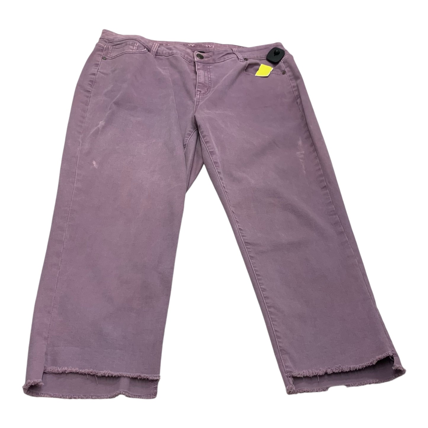 Pants Cropped By Lane Bryant In Purple, Size: 20