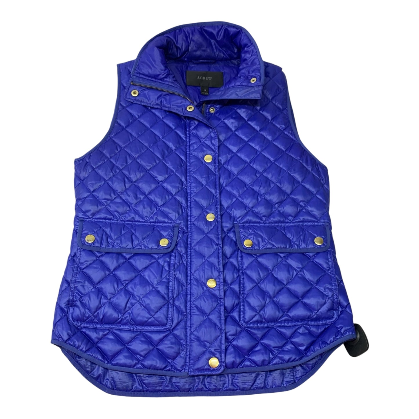 Vest Puffer & Quilted By J. Crew In Blue, Size: Xs