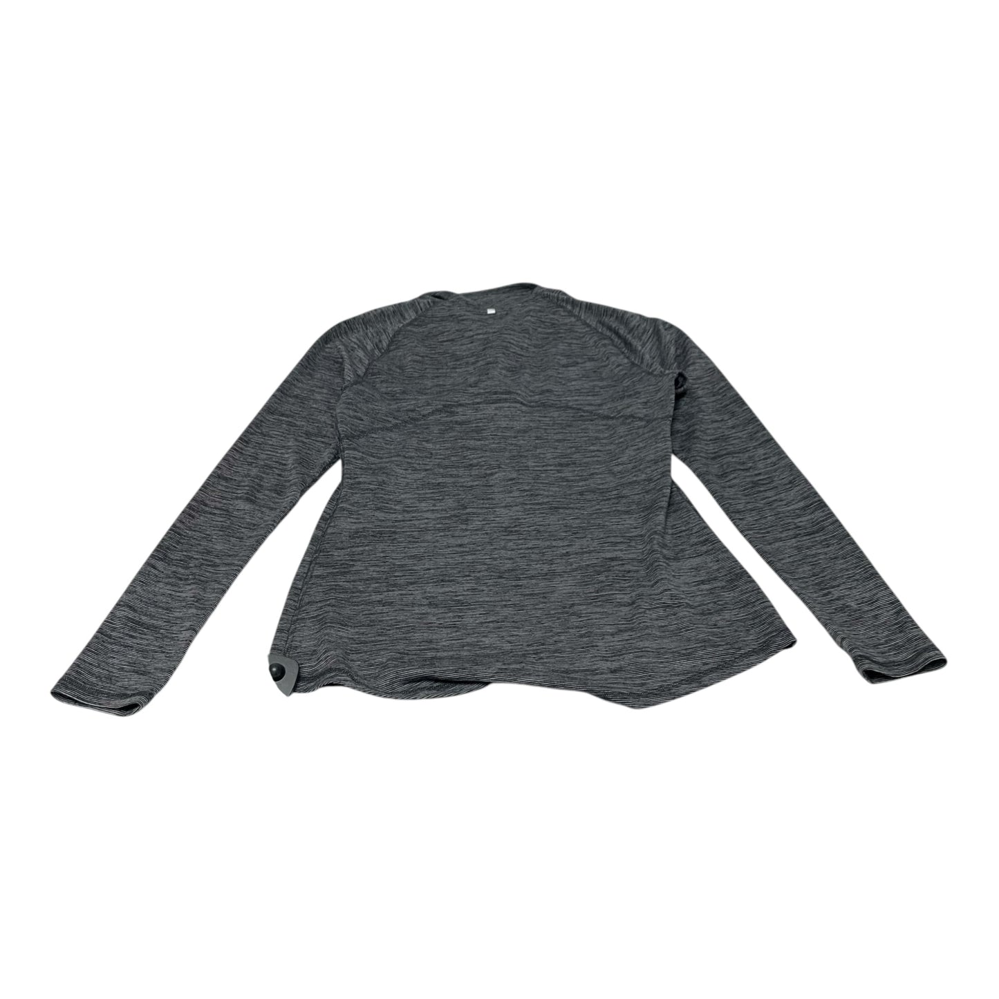 Athletic Top Long Sleeve Collar By Champion In Grey, Size: S