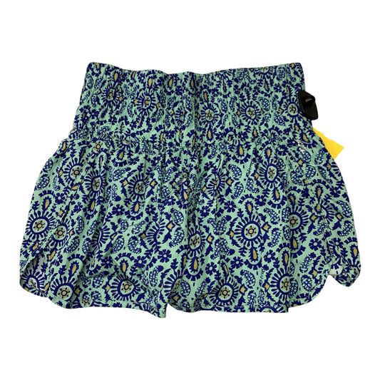 Athletic Shorts By Free People In Blue & Green, Size: L