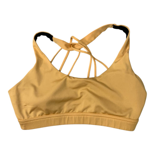 Athletic Bra By Icy Logo In Yellow, Size: S