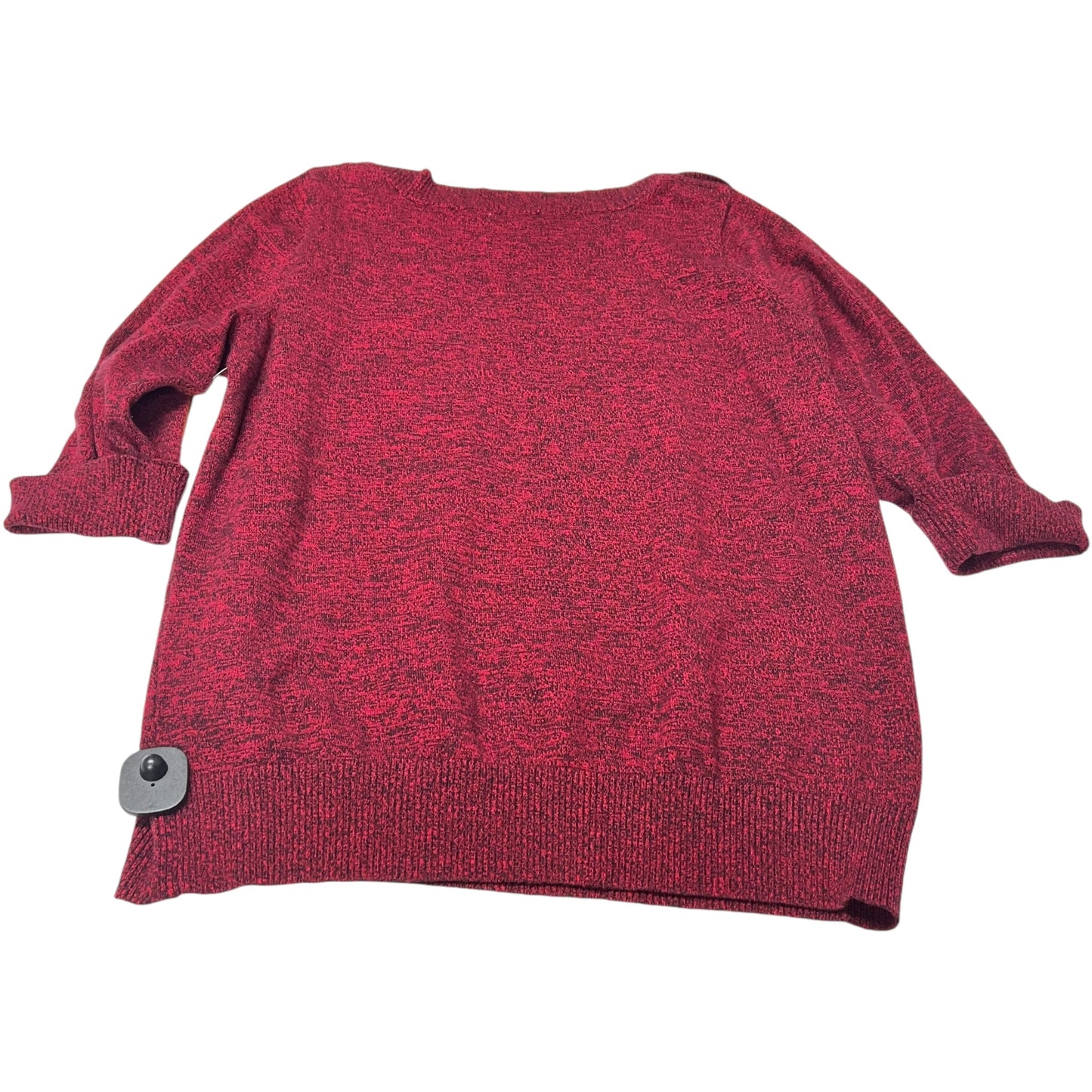 Top 3/4 Sleeve By Dressbarn In Red, Size: 3x