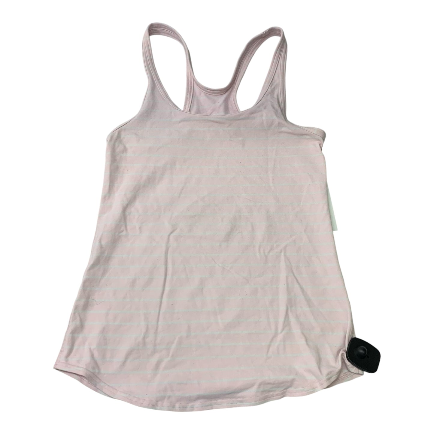 Athletic Tank Top By Lululemon In Pink & White, Size: L