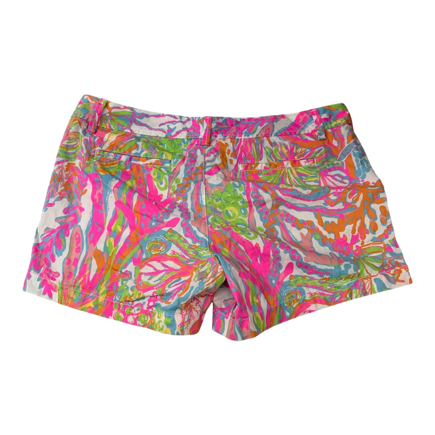 Shorts Designer By Lilly Pulitzer In Pink & White, Size: 14