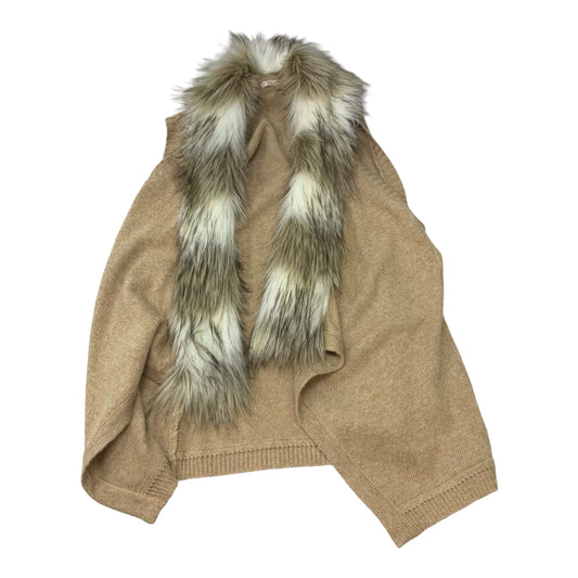 Vest Faux Fur & Sherpa By Skies Are Blue In Tan, Size: Xs