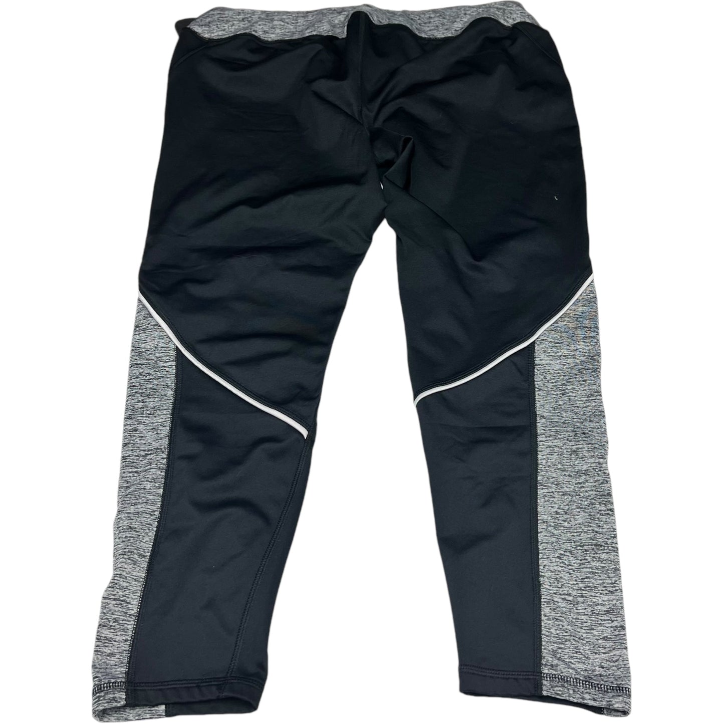 Athletic Leggings By Tek Gear In Black & Grey, Size: 1x