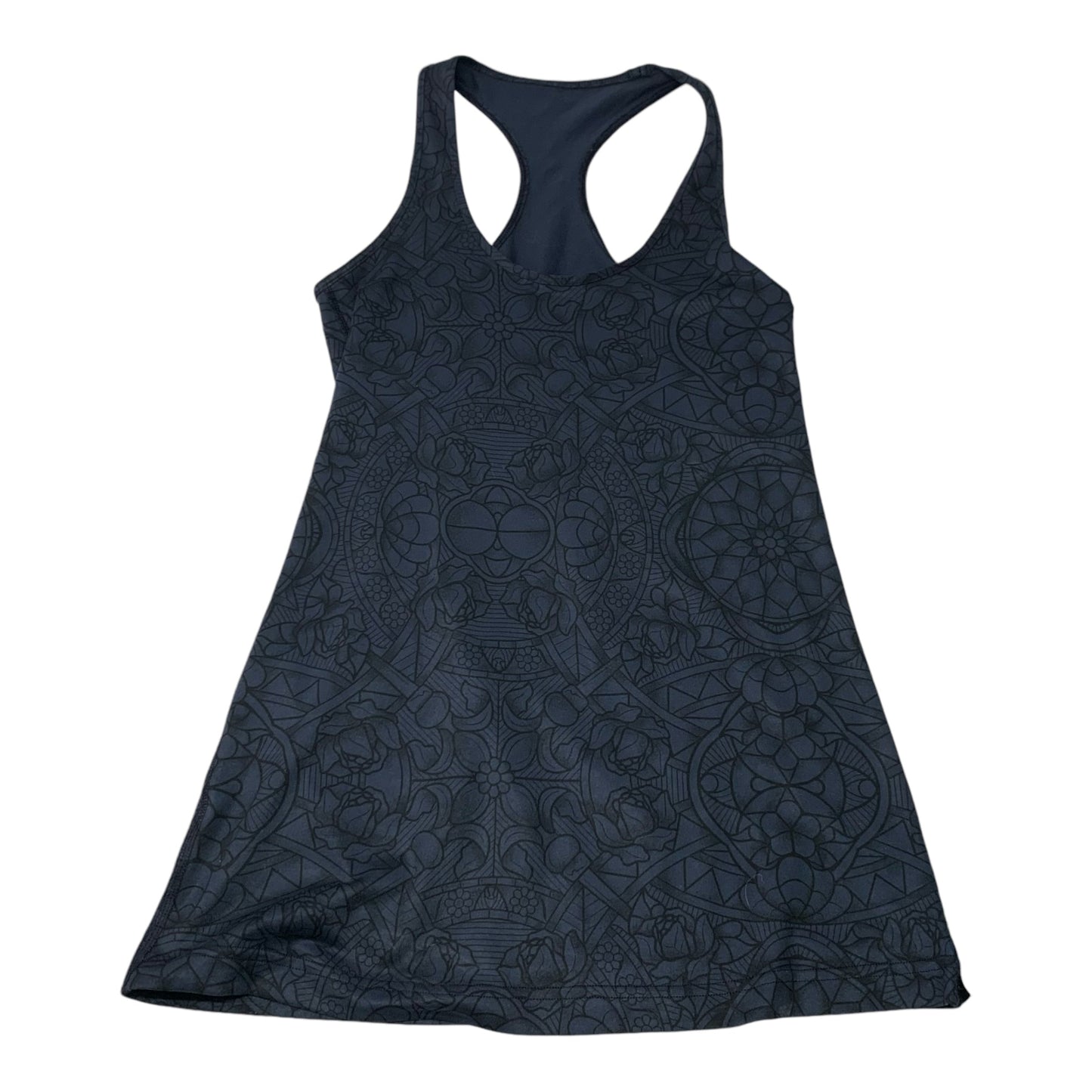 Athletic Tank Top By Lululemon In Black & Blue, Size: M