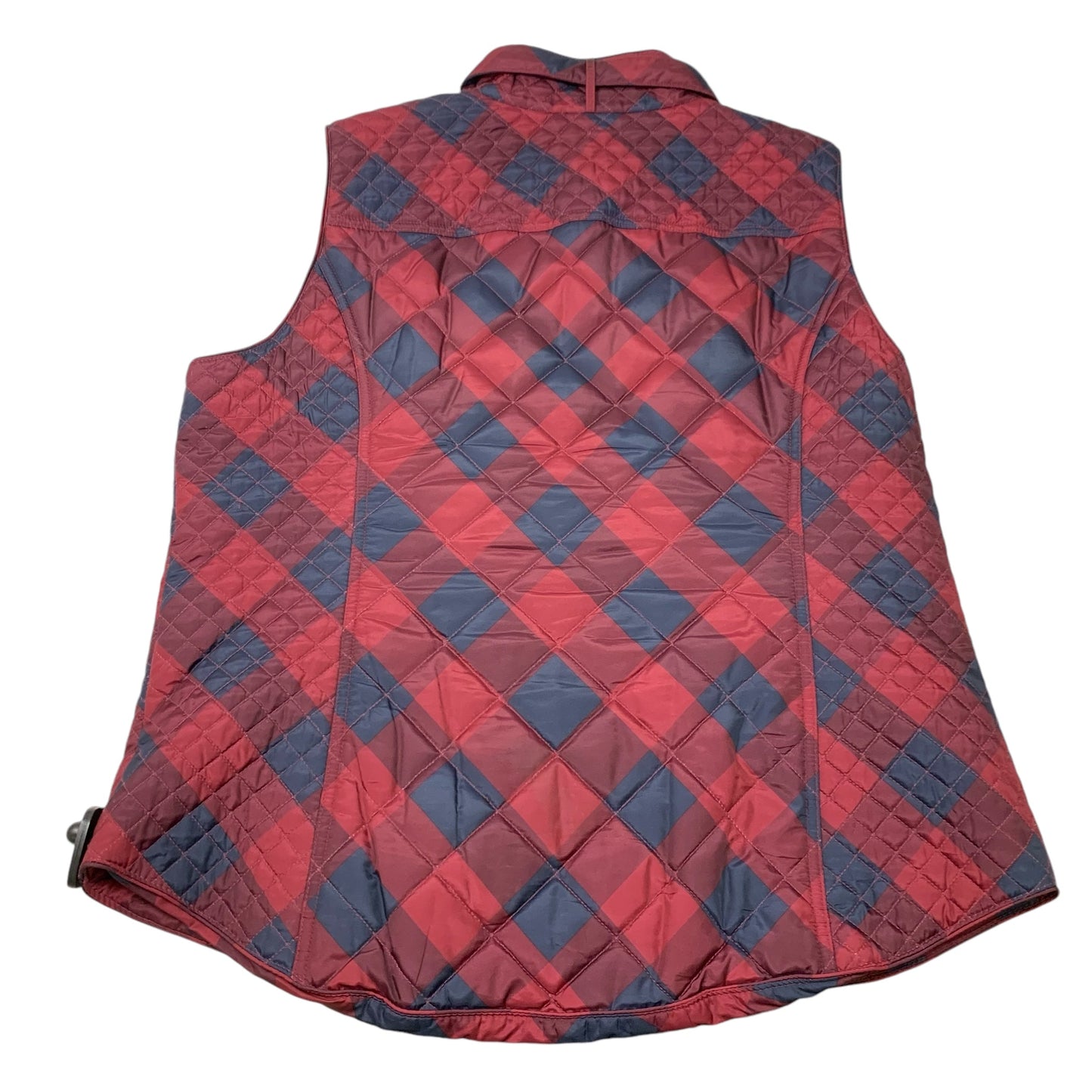 Vest Puffer & Quilted By Crown And Ivy In Blue & Red, Size: Xl