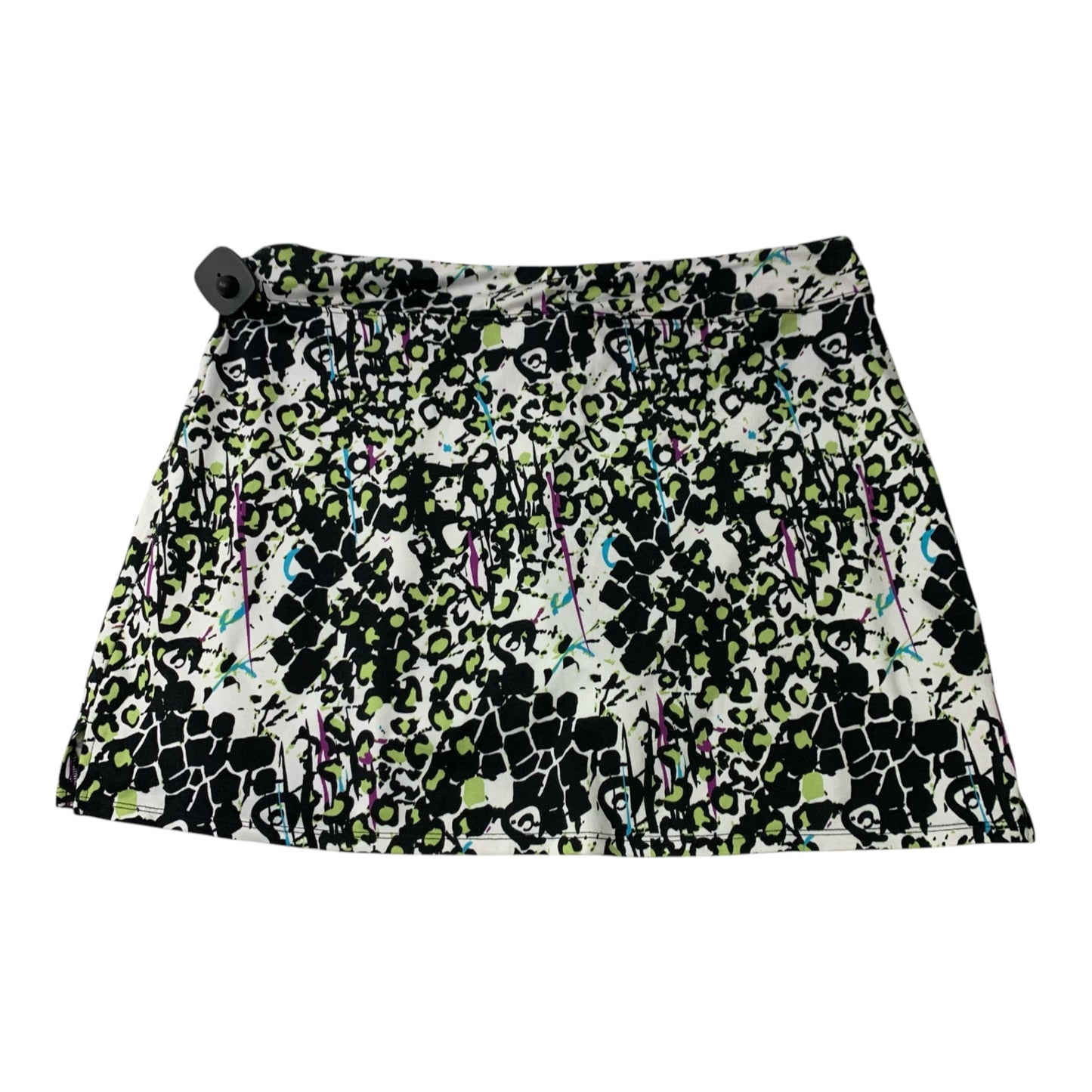 Athletic Skort By Tranquility In Black & White, Size: Xl