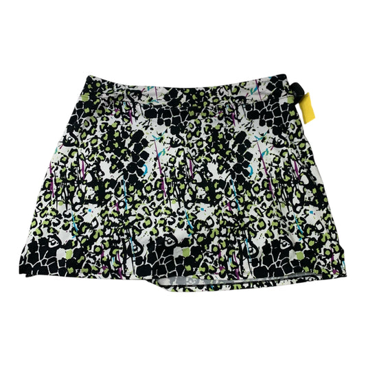 Athletic Skort By Tranquility In Black & White, Size: Xl