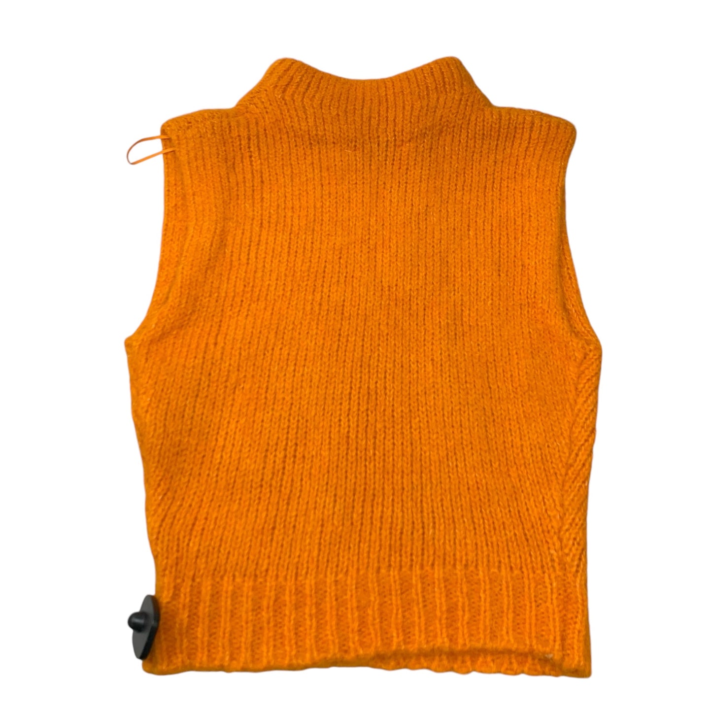 Vest Sweater By Zara In Orange, Size: S