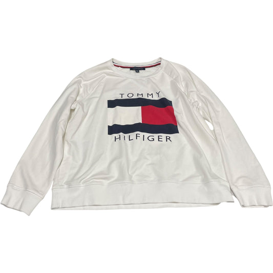 Top Long Sleeve By Tommy Hilfiger In Blue & Red & White, Size: Xl