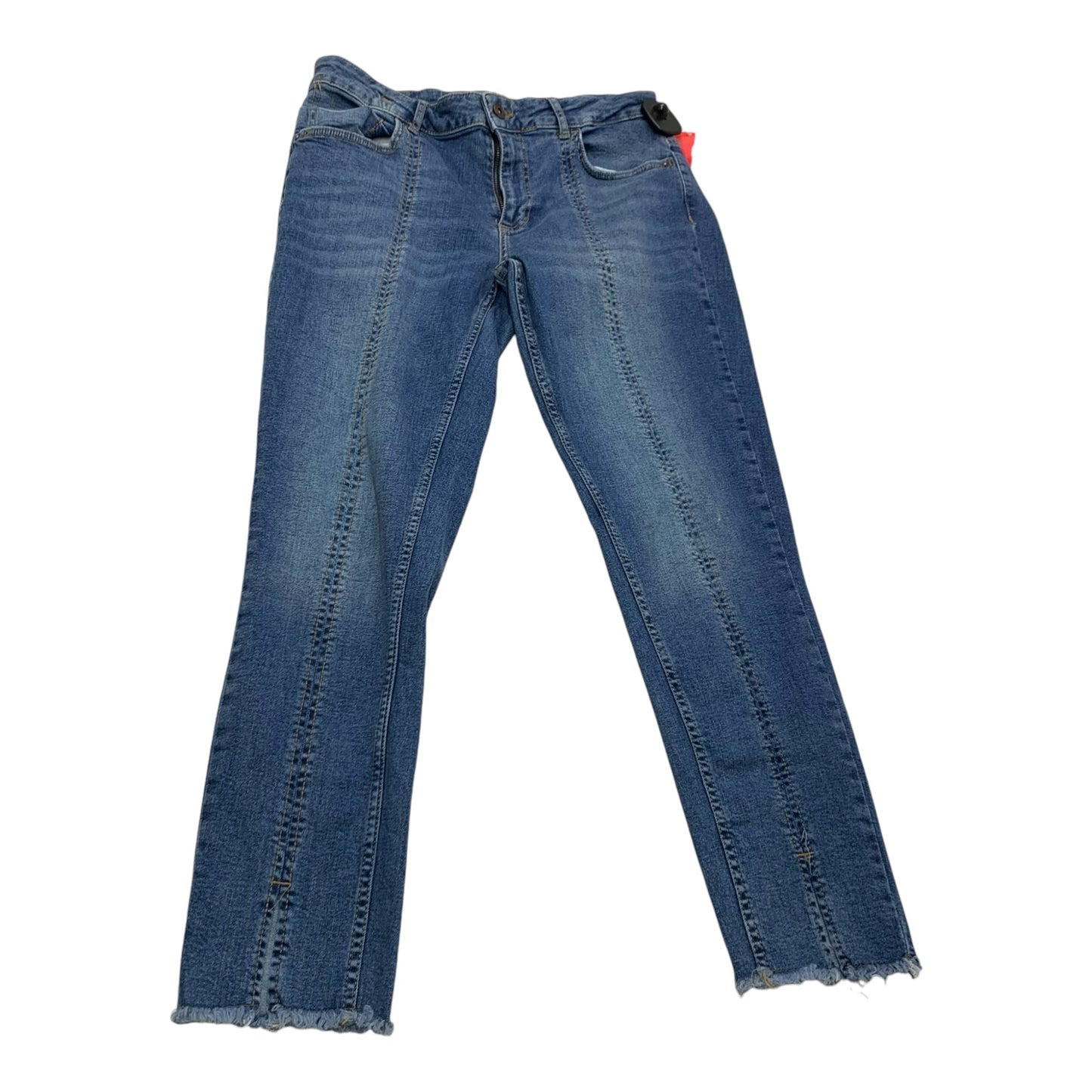 Jeans Straight By Zara In Blue Denim, Size: 12