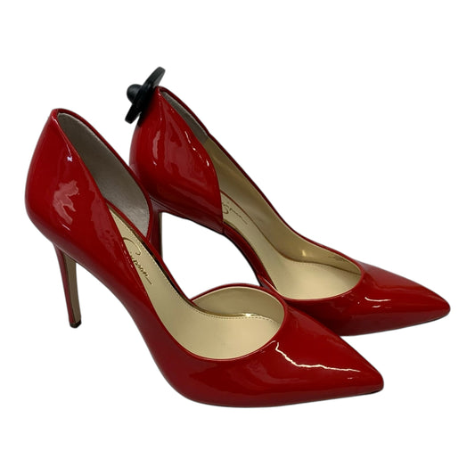 Shoes Heels Stiletto By Jessica Simpson In Red, Size: 11