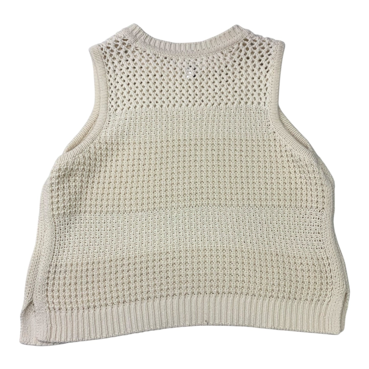 Vest Sweater By Universal Thread In Cream, Size: L