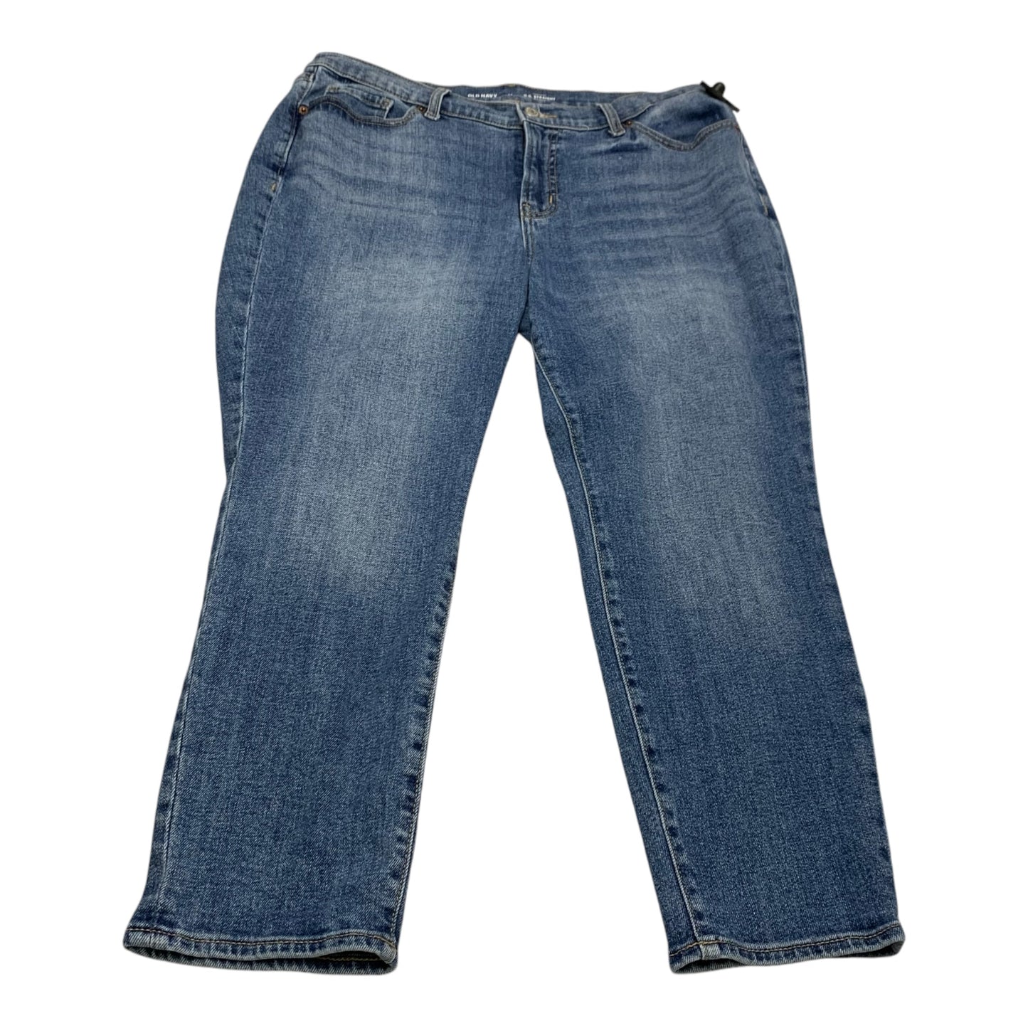 Jeans Straight By Old Navy In Blue Denim, Size: 14p