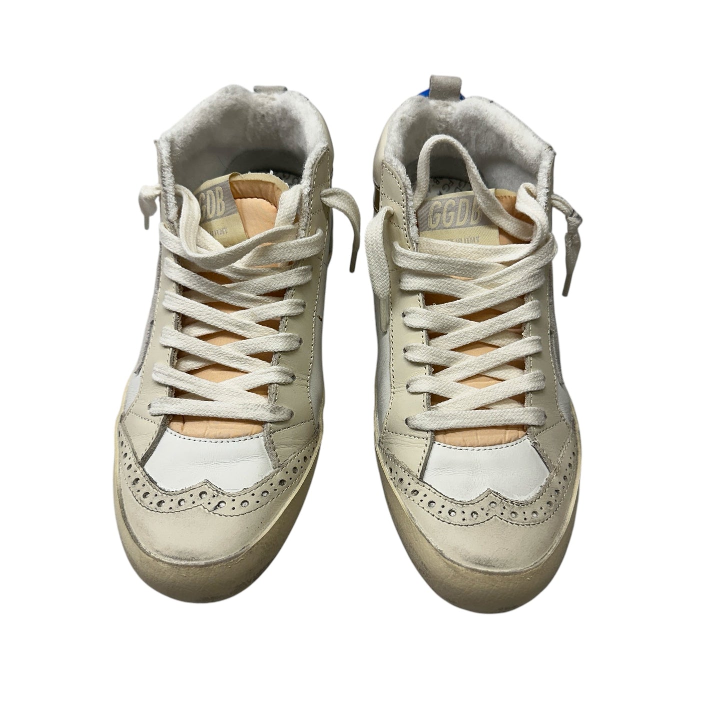 Shoes Luxury Designer By Golden Goose In Cream, Size: 6