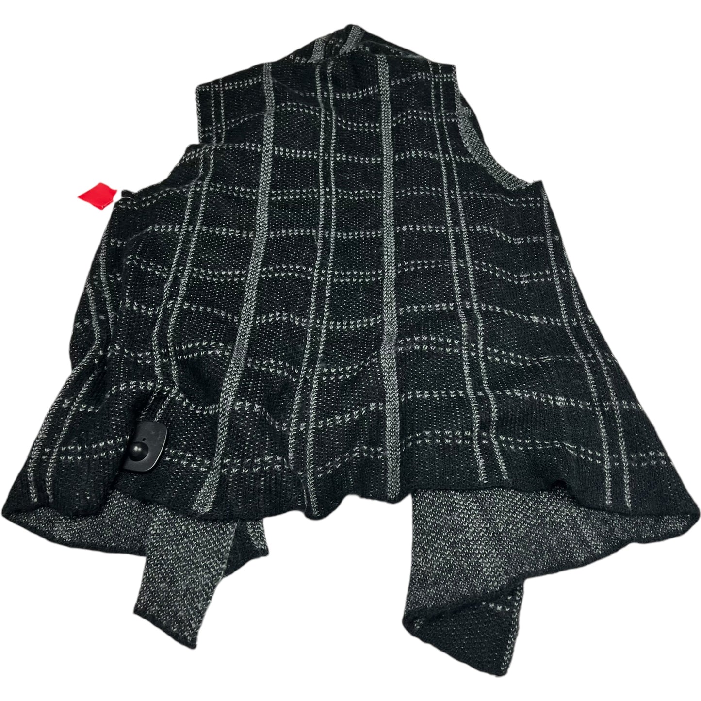 Vest Sweater By Elan In Black, Size: L