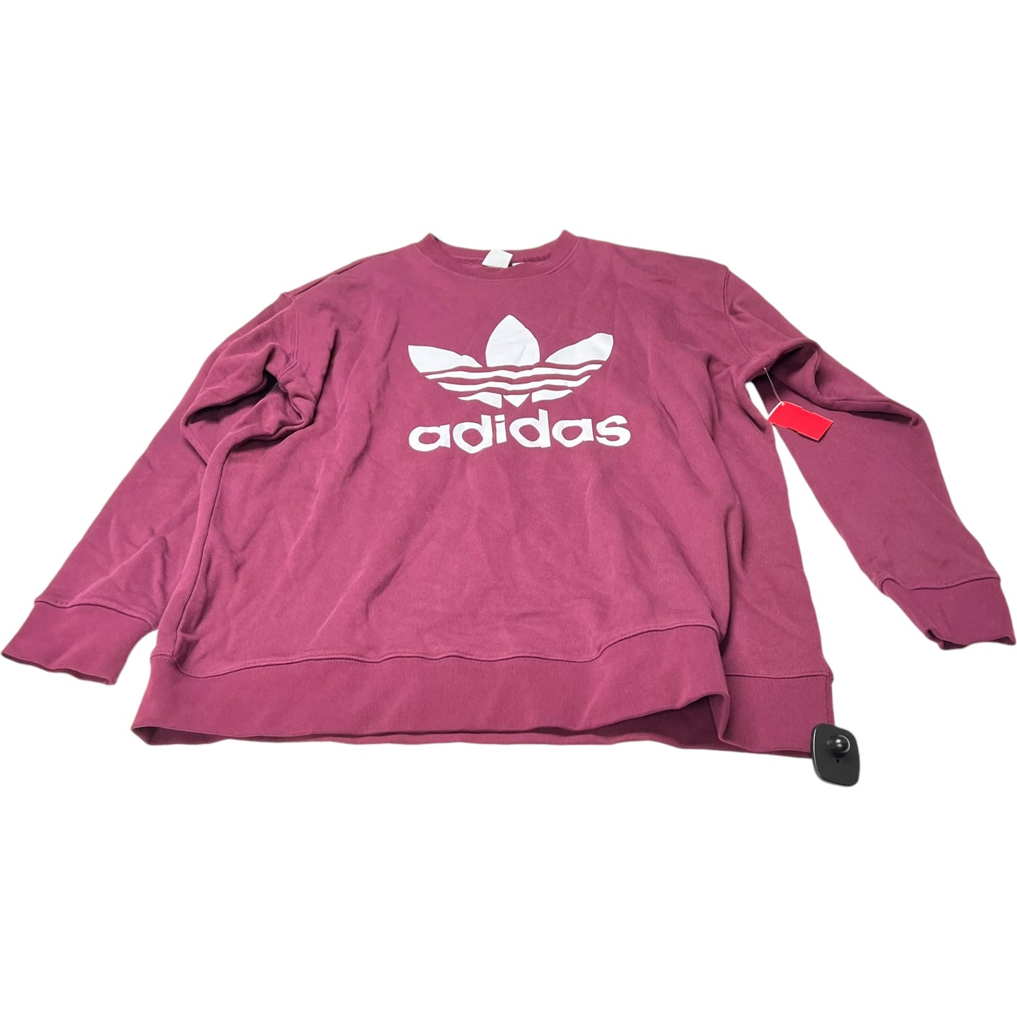 Sweatshirt Crewneck By Adidas In Red, Size: 1x