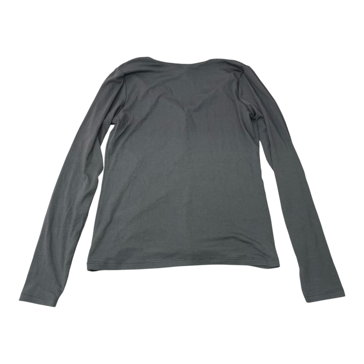 Top Long Sleeve Basic By Spanx In Grey, Size: M