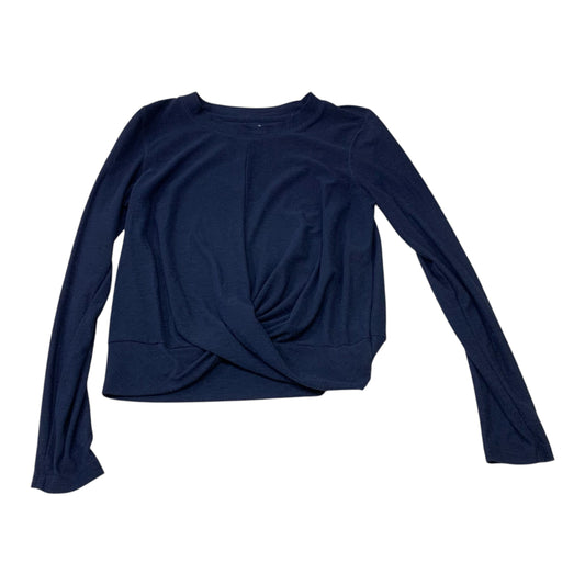 Athletic Top Long Sleeve Crewneck By Old Navy In Navy, Size: M