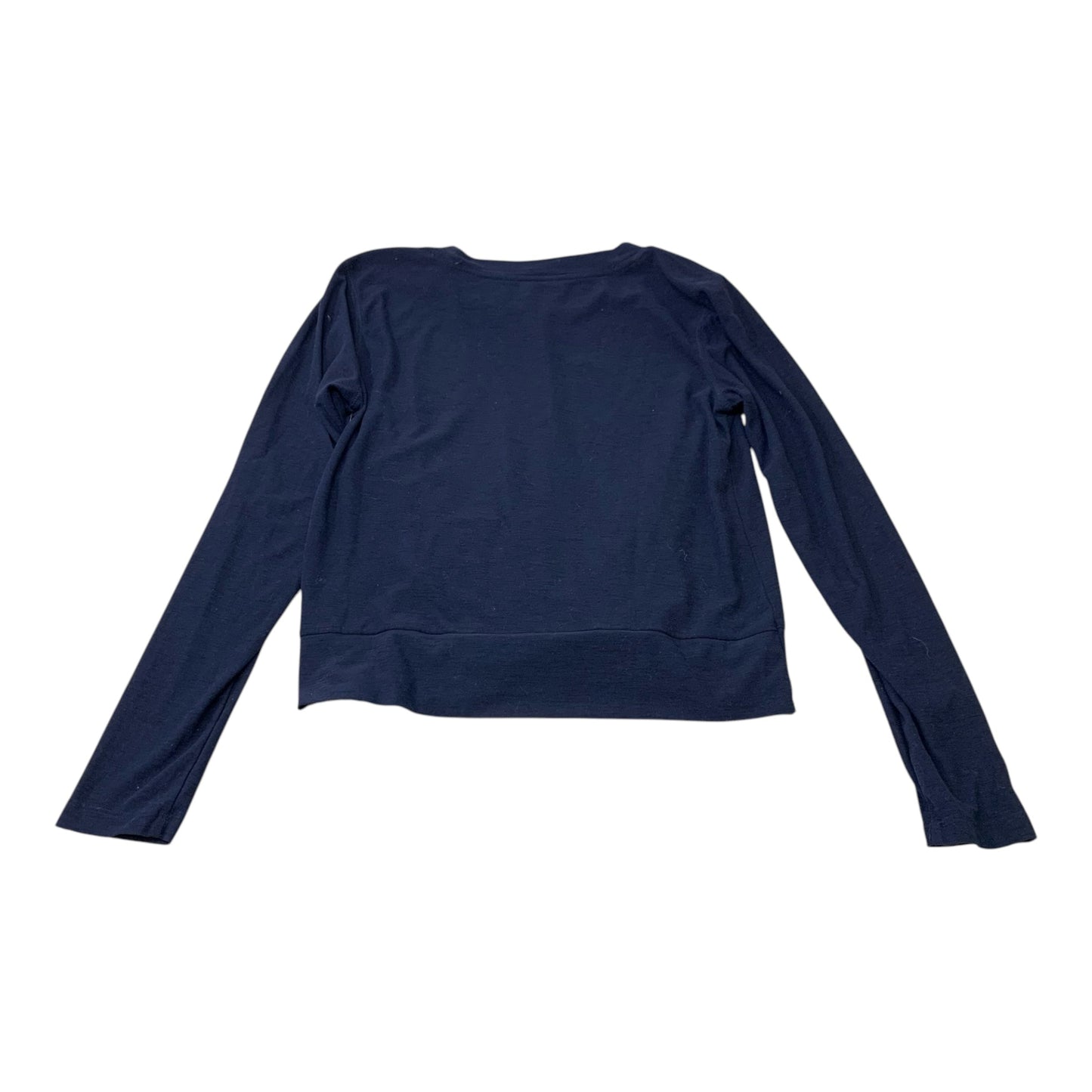 Athletic Top Long Sleeve Crewneck By Old Navy In Navy, Size: M