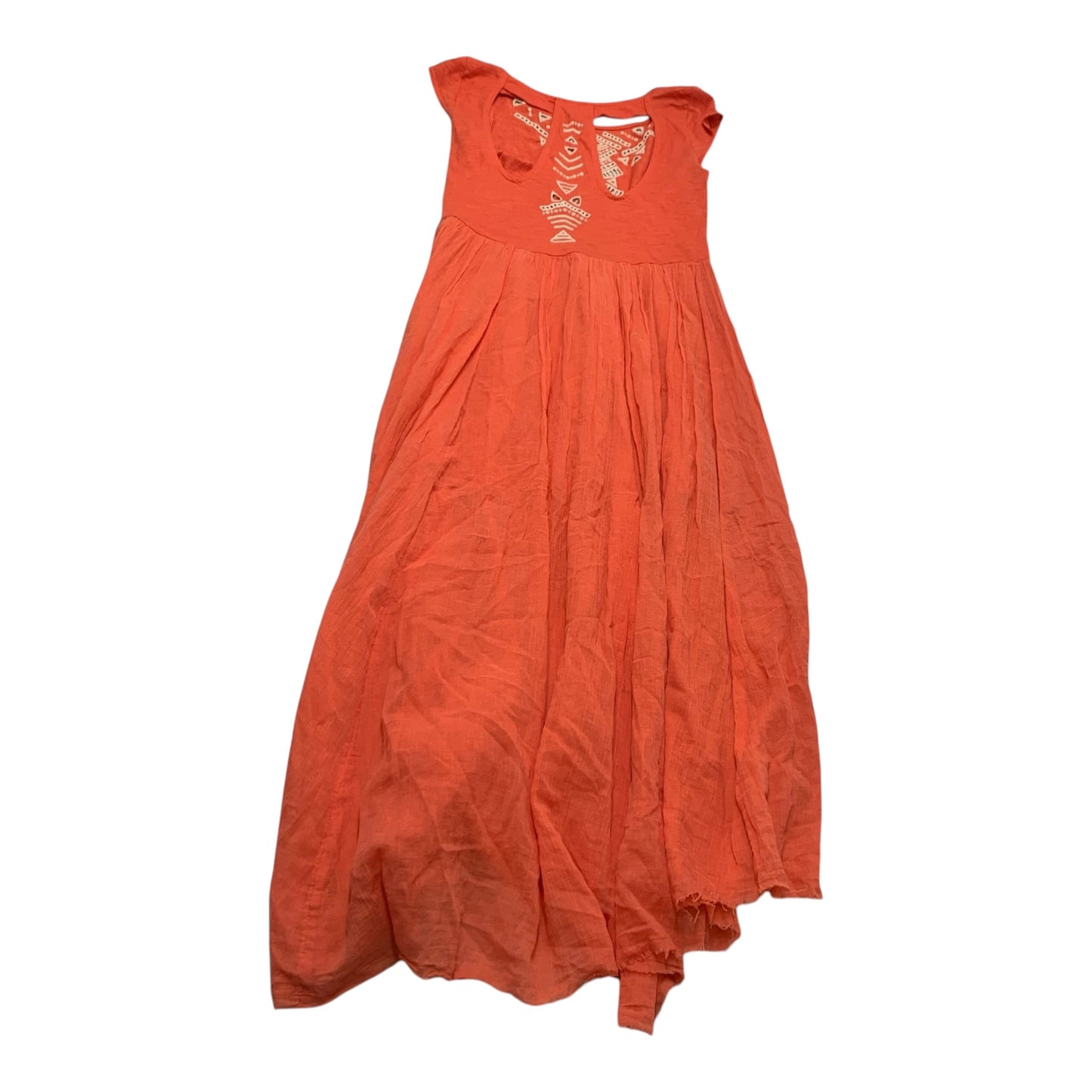 Dress Casual Maxi By Free People In Orange, Size: Xs