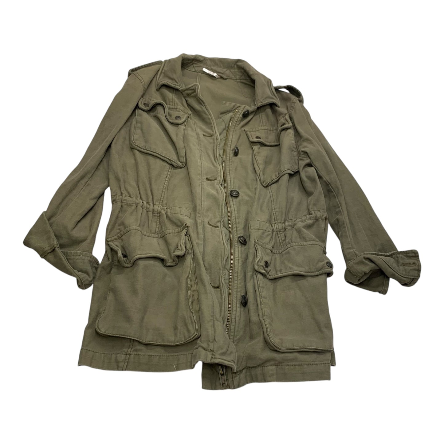 Jacket Utility By Free People In Green, Size: L