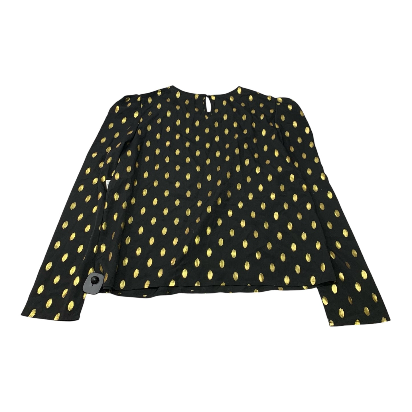 Top Long Sleeve By Shein In Black & Gold, Size: L