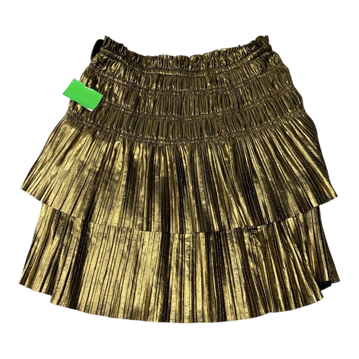 Skirt Mini & Short By Current Air In Gold, Size: Xs