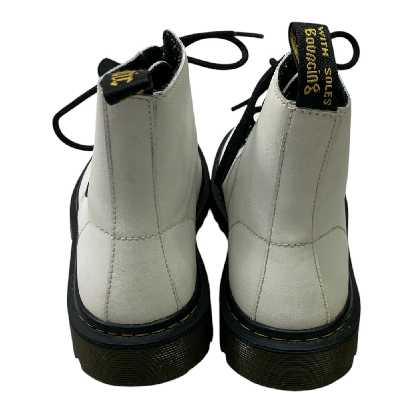 Boots Combat By Dr Martens In White, Size: 8