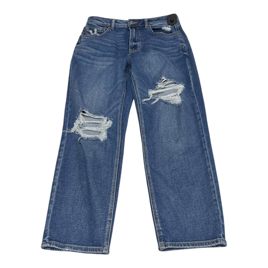 Jeans Straight By American Eagle In Blue Denim, Size: 12