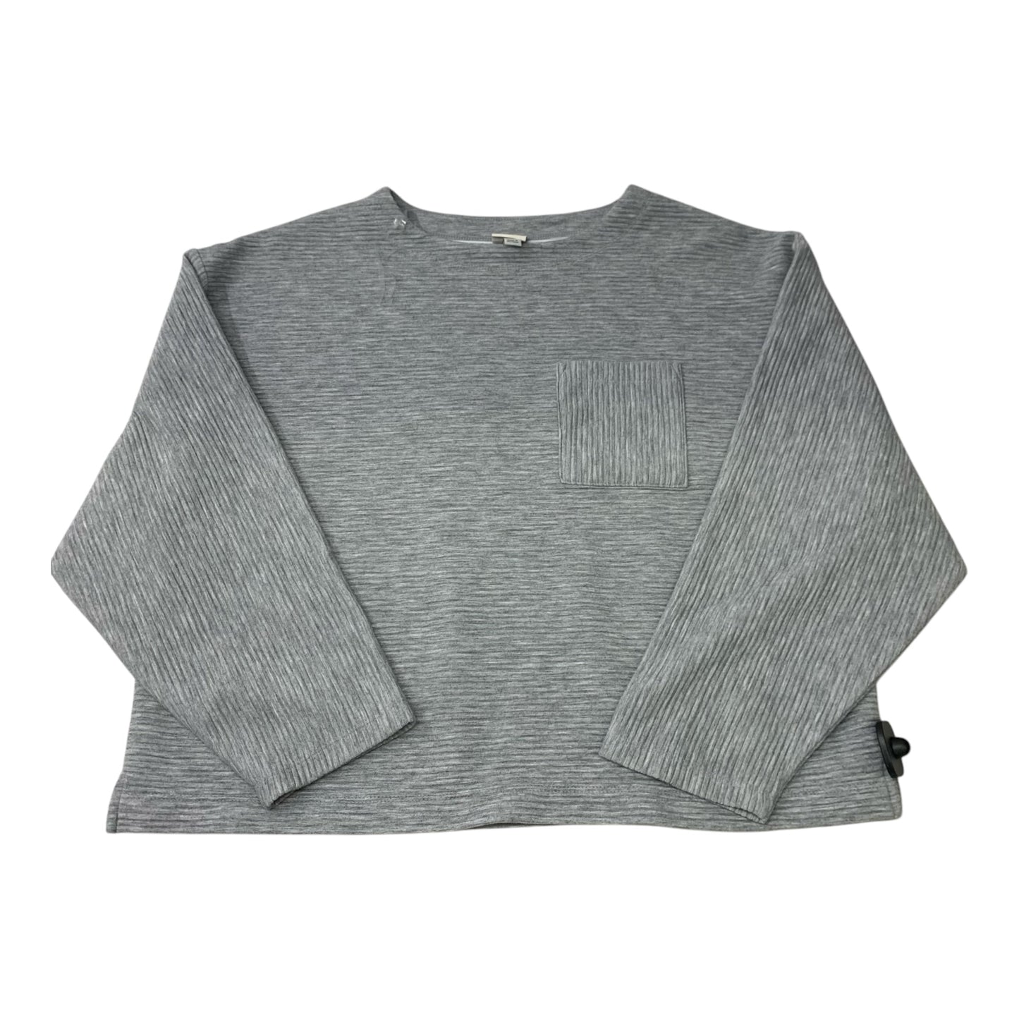 Top Long Sleeve By A New Day In Grey, Size: M